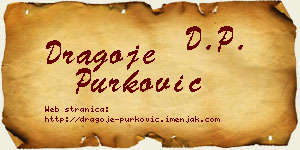 Dragoje Purković vizit kartica